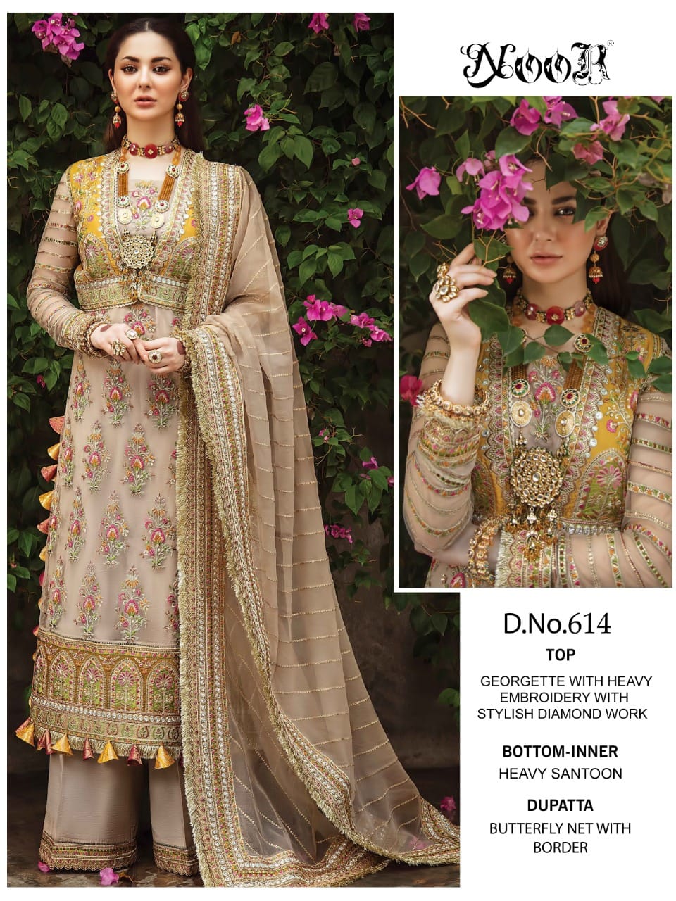 Noor Afrozeh Latest Designer Georgette Wear Pakistani Salwar Kameez